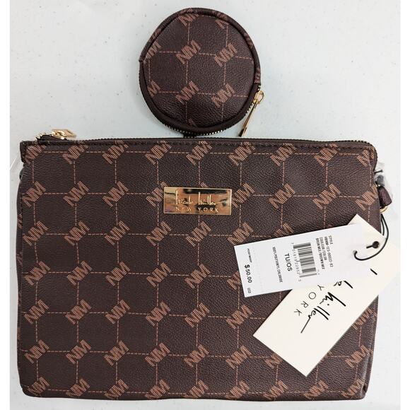 Nicole Miller Handbags - Nicole Miller Shoulder Crossbody Bag Purse + Coin Pouch